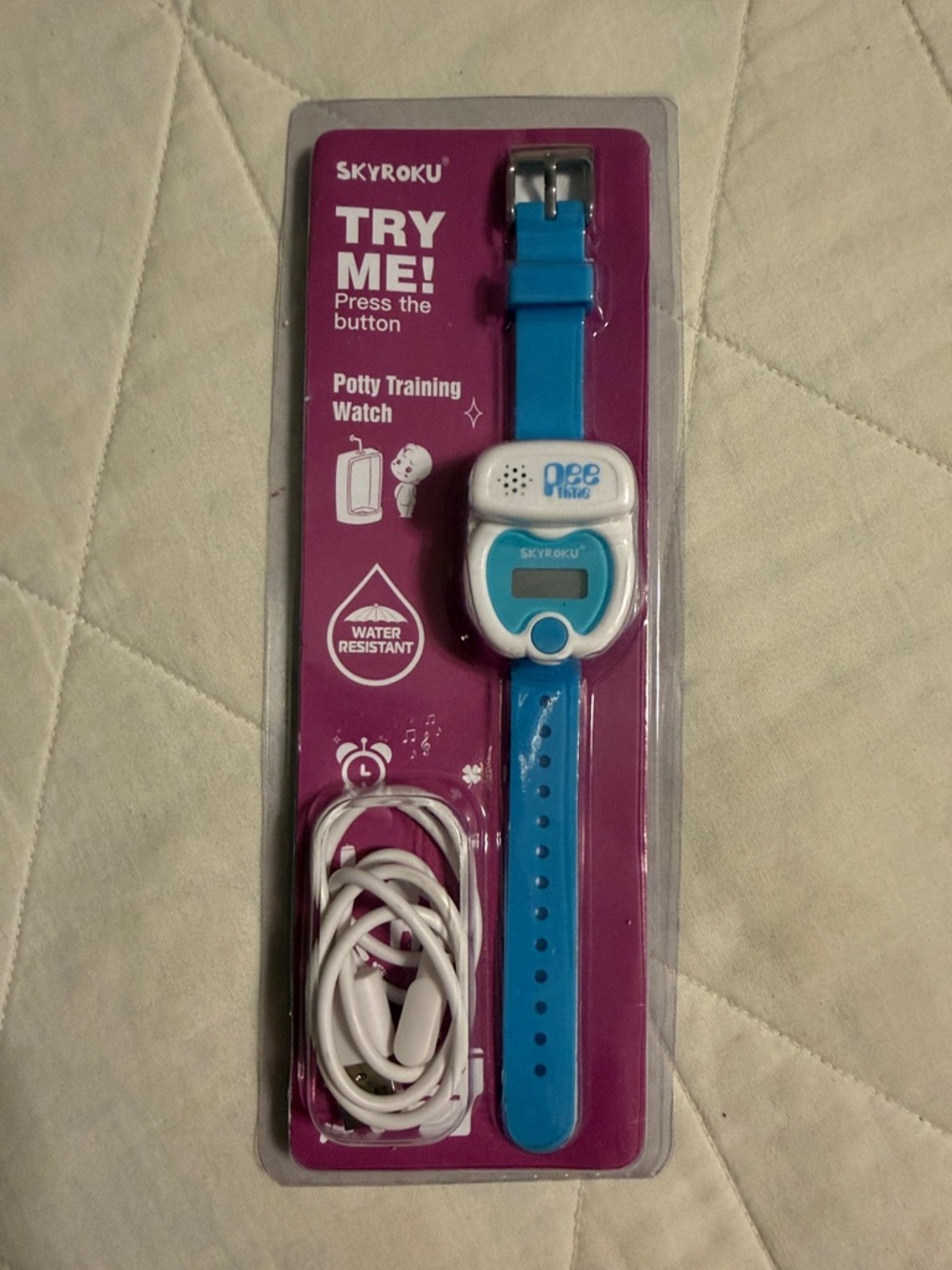 Skyroku Blue Kids Potty Training Watch